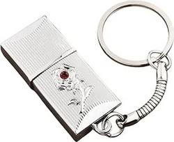 "Rose" USB atminties kaupiklis "Memory Stick" USB atminties kaupiklis "Pen Drive" USB 3.0 su metaliniu dangteliu USB atminties kaupiklis nešiojamajam kompiuteriui (64GB, sidabrinės spalvos)