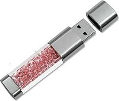 16GB 32GB 64GB Naujas juvelyrinių dirbinių kristalų USB 3.0 Flash diskas, vandeniui atsparus smūgiams Super greitis U diskas, skaidrus atminties lazdelės rašiklis Išorinė saugykla Rhinestone dovana gimtadienio dovanoms, Kalėdų dovanos, vestuvių dovanos