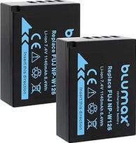 2 x "Blumax" akumuliatorius, suderinamas su "Fujifilm NP-W126s" | 1140 mAh - "Fuji NP-W126", skirtas X-A7 X-E4 X-H1 X-M5 / X-Pro3 X-T3 X-T30 II X-T200 / HS50EXR X100VI