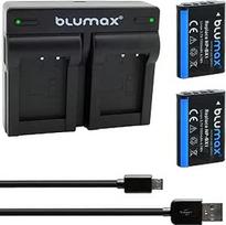 2 x "Blumax" baterija, suderinama su "Sony NP-BX1" [1100 mAh] + dvigubas įkroviklis "Sony ZV-1 II ZV-1" / "Cyber-Shot DSC RX100 II III IV V VI VII - CX647 - WX500