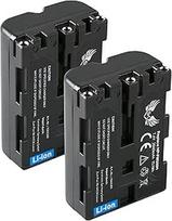 2 x SK baterija "Sony NP-FM500H" | 2040 mAh - Baterija NP-FM500 NP-FM55H "Sony Alpha 77 99 II A68 A77 A99 II" DSLR A580 A850 A900 / VG-C77AM VG-C99AM
