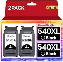 540XL PG 540XL suderinama su "Canon" 540 PG 540PG 540 XL spausdintuvo kasetėmis, skirtomis "Canon Pixma MG3650s" MG3650 TS5150 TS5151 MX475 MG4250 MG3550 MG3350 MX395 MX535 MG21 50 50 MG150 (2 juodos spalvos)
