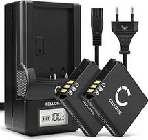 CELLONIC, fotoaparato baterija, suderinama su Leica D-LUX 3, 4, 2, C-LUX 1, BP-DC4, BP-DC4-E (3,7 V, 1100 mAh), 2 vnt. + įkroviklis