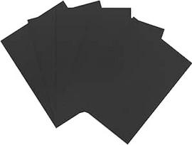 QUARKZMAN 5 Stück Schaumstoff Platten, 30.5 x 23cm Schwarz Moosgummi Platten, 13mm EVA Foam für DIY Basteln, Geburtstag, Weihnachten, Partydekoration