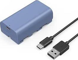 SMALLRIG baterija NP-F550 3500 mAh "Sony" NP-F550 F570 F750 F770 F770 F950 F960 F970, USB-C greitai įkraunama fotoaparato baterija, skirta monitoriams, LED vaizdo lempoms, vaizdo kameroms - 4331