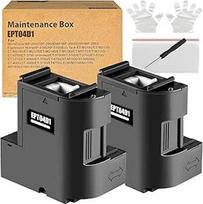 T04D1 04D1 techninės priežiūros dėžutė, suderinama su Epson ET-4850 ET-4856 ET-5150 ET-5170 ET-15000 ET-M1170 ET-M1180 ET-M2170 ET-M3180 Spausdintuvų techninės priežiūros dėžutė C1 3T04T04100 Rašalo atliekų talpyklos (2
