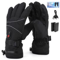 Electric Heating Gloves Touchscreen Waterproof Hand Warmer Rechargeable Anti-Scratch Heated Gloves for Motorcycle Bike Gloves juoda