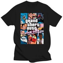 Grand Theft Auto Vice City s GTA Žaidimo Spaudos Gatvės Stiliaus Vyriški Moteriški Mados Unisex Marškinėliai S