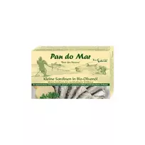 Sardinės ekologiškame alyvuogių aliejuje PAN DO MAR, 120 g