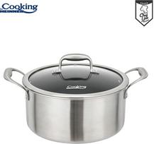 Puodas nerūdijančio plieno su keramikos danga 7L 28x13cm HR-MRK-28 HEINNER