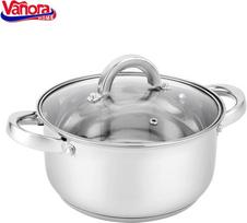 Puodas nerūdijančio plieno su teflono danga 3.9L 20x10.5cm VN-HJ-39L VANORA