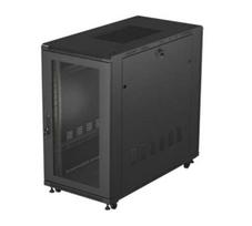 LANBERG  19" 22U 600x1200 black floor-standing rack cabinet with perforated doors (flat pack) | FF01-6222-23B  | 5901969447194