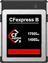 "Dogfish" 128GB CFexpress B tipo atminties kortelė iki 1700MB/s, skirta 8K 4K RAW nuotraukoms ir vaizdo įrašams, skirta profesionaliems fotoaparatams Nikon Canon Panasonic