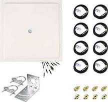 "Maswell 8MIMO_Ultra": 4G 5G 8X8 MIMO antena, 10dBi Hochgewinn Außenantenne, mobilioji 4G LTE 5GA 5G NR UWB 600-8000MHz, skirta maršrutizatoriams ir šliuzams, "WiFi 7 Ready" (komplektas)