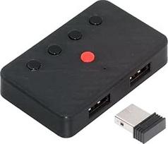 "xiwai" USB laidinės pelės ir klaviatūros keitimas į belaidį 2.4G "Bluetooth" keitiklį (BT) su imtuvu, USB jungikliu ir C tipo maitinimo šaltiniu planšetiniam kompiuteriui, telefonui, nešiojamajam kompiuteriui