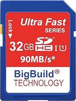 32GB itin greita 90MB/s atminties kortelė, skirta "Kodak PIXPRO FZ201", FZ51, FZ53 fotoaparatams, 10 klasės SDHC