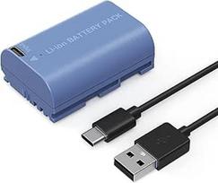 SMALLRIG 2400 mAh akumuliatorius LP-E6NH "Canon R5/R6/R7" fotoaparatui, fotoaparato akumuliatorius su USB-C 2,5 val. greitojo įkrovimo funkcija, skirtas "Canon R", R5C, 5D II/III/IV, 6D, 6D II, 7D, 7D II, 60D, 60Da, 70D, 80D -4264