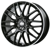 R19x8.5J 5X114.3 ET40 CB-67.1 Diamond Rim Black Gloss