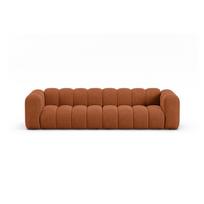 Raudonos plytų spalvos sofa iš šenilinio audinio 290 cm Lupine – Micadoni
