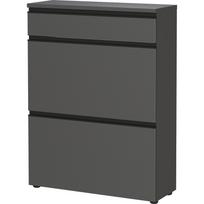 Antracito spalvos spintelė batams 80x107x29 cm Baldone – Germania