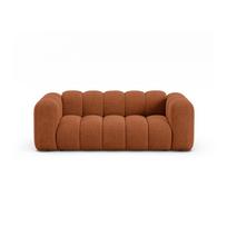 Raudonos plytų spalvos sofa iš šenilinio audinio 200 cm Lupine – Micadoni