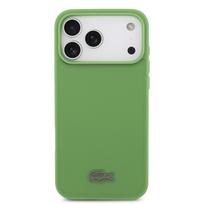 Lacoste Iconic Petit Pique MagSafe dėklas + Wallet skirtas Apple iPhone 17 Pro Max žalios spalvos