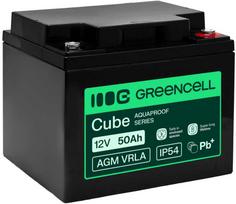 Green Cell Žalias Cell Greencell AGM VRLA 12 V 50 Ah nereikalaujantis priežiūros akumuliatorius UPS, svarstyklėms, kemperiams (197 x 166 x 170 mm)