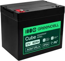 Green Cell Žalias Cell Greencell AGM VRLA 12 V 80 Ah nereikalaujantis priežiūros akumuliatorius UPS, svarstyklėms, kemperiams (260 x 168 x 216 mm)