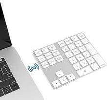 "Bluetooth" skaičių klaviatūra, "Bluetooth" skaičių klaviatūra, 34 klavišai, belaidė "NumPad" belaidė skaičių klaviatūra kompiuteriui, kompiuteriui, nešiojamajam kompiuteriui