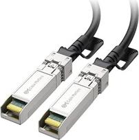 "Cable Matters" 10Gbps DAC Twinax SFP kabelis 0,5 m (SFP+ kabelis) 10GBASE-CU pasyvus tiesioginio prijungimo varinis Twinax SFP kabelis, suderinamas su "Cisco", "Ubiquiti", "Huawei", "Netgear" ir "Supermicro" įrenginiais