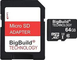 "eMemoryCards" 64GB itin greita 80MB/s microSDXC atminties kortelė, suderinama su "Sony Handycam HDR-CX405", HDR-PJ410B vaizdo kameromis
