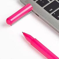 "Lexon C-Pen" 32GB USB C atmintinė - nerūdijančio plieno spaustukas - ABS pagrindinis korpusas (rausvas fluoro atspalvis)