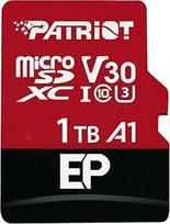 "Patriot" EP serijos Micro SDXC V30 A1 UHS-I U3 4K UHD atminties kortelė su SD adapteriu