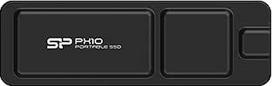 "Silicon Power" 2 TB PX10 USB-C 3.2 Gen 2x2 nešiojamasis SSD diskas (juodas)