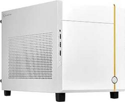 "SilverStone Technology" SUGO 14, baltos spalvos, "Mini-ITX Cube" korpusas, palaiko 3 lizdus per visą ilgį, ATX maitinimo šaltinis, 240 mm AIO, 4 nuimami rėmeliai, SST-SG14W