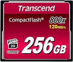 "Transcend" 256GB "Compact Flash 800x" atminties kortelė