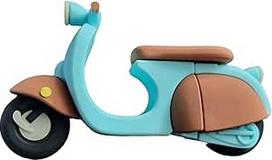 "Ulticool" - "Vintage Style Roller" USB atmintinė - 64GB - USB 3.0 - retro dizainas - didelė sparta - "Memory Stick Turquoise Blue Brown