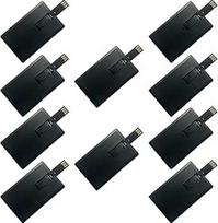10 pakuočių verslo kredito USB atmintinių 16GB (16GB, juodos spalvos)