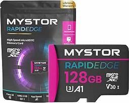 128GB talpos atmintinė Insta 360 X3, X4, X5, One RS, Ace, Ace Pro, Go Ultra SD atmintinė veiksmo kamerai Insta 360 Micro-SD-Speicher, 4K-Videoaufnahme, Klasse 10, V30