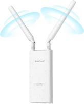 BrosTrend AC1200 lauko WLAN stiprintuvas, IP65 oro sąlygoms atsparus "WiFi" kartotuvas su gigabitiniu prievadu, dviejų dažnių 5 GHz 867Mbit/s + 2,4 GHz 300Mbit/s, 802.3af PoE, su pasyviuoju PoE inžektoriumi