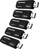 GIGASTONE 256GB Z30 USB 3.2 Gen 1 atmintinė, iki 80MB/s skaitymo greitis, be dangtelio, ištraukiamas dizainas, patikimas veikimas ir patvarumas, suderinama su USB 2.0/USB 3.0/USB 3.1 sąsaja