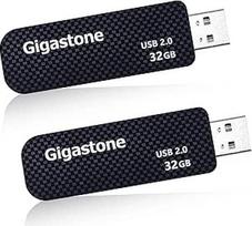 Gigastone V30 32GB 2 pakuotės USB 2.0 atmintinė, ištraukiamas kompiuterio raktas "MacBook" nešiojamajam kompiuteriui, suderinama su "Windows Mac Linux", USB atmintinė, sukimosi atmintinė, madingo stiliaus