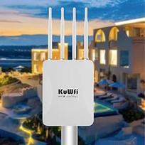 Lauko "WiFi" 6 WLAN prieigos taškas, AX3000 Gigabitinis dviejų dažnių belaidis prieigos taškas (2402Mbit/s 5GHz, 573Mbit/s 2,4GHz, 2 Gigabit prievadai, PoE/DC, kartotuvo/AP/maršrutizatoriaus režimai), skirtas "Starlink" maršrutizatoriui