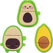 LEIZHAN 16GB USB atmintinė "Flash Drive", didelės spartos, silikoninė "Memory Stick", animacinė atmintinė "Memory Stick Pen Drive", nešiojamasis kompiuteris, kompiuteris "Windows" (16GB, avokadas)