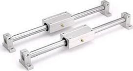 Rinkinys: 2x SCE20LUU linijinis ilgas dizainas/2 galandintos, grūdintos tiksliosios bangos 20 mm H6, 240 mm/4 veleno laikiklis SH20 - EMS 1620B - L200