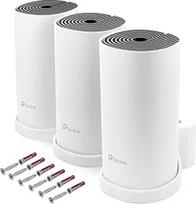 Sieninis laikiklis, tinkamas TP-Link Deco M4 Mesh WLAN maršrutizatoriui, 3 vnt., su kabelių valdymu