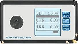 Tint Meter 160 Automobilinis saulės spindulių plėvelės testeris 160A langų perdavimo matuoklis matuoja VLT UV blokavimo greitį IR slopinimas Labai mažas energijos suvartojimas (LS160)