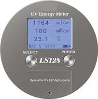 UVB matuoklis, LS128 UV energijos matuoklis UV galios integratorius su galios temperatūros kreive Energija, skirta 340-420 nm UV šviesos diodų kietinimui UV spinduliais