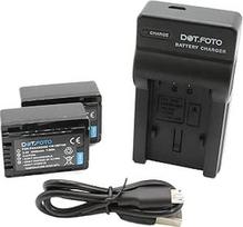 VW-VBT190 Premium 1940 mAh akumuliatorius (2 vnt.) ir USB įkroviklis, skirtas "Panasonic