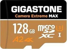 [5 metų nemokamas duomenų atkūrimas] GIGASTONE 128GB Micro SD kortelė, "Camera Extreme Max", iki 160/100MB/s, MicroSDXC atminties kortelė DJI, "Gopro", "Insta360", "Dashcam", 4K vaizdo įrašas, UHS-I A2 V30